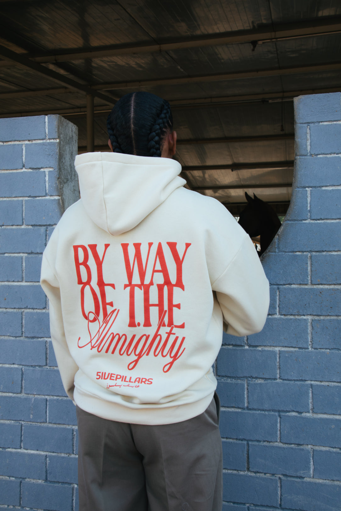 By Way Of The Almighty Hoodie - Cream