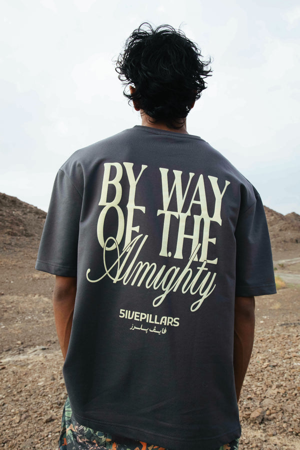 By Way Of The Almighty Tee - Grey hover