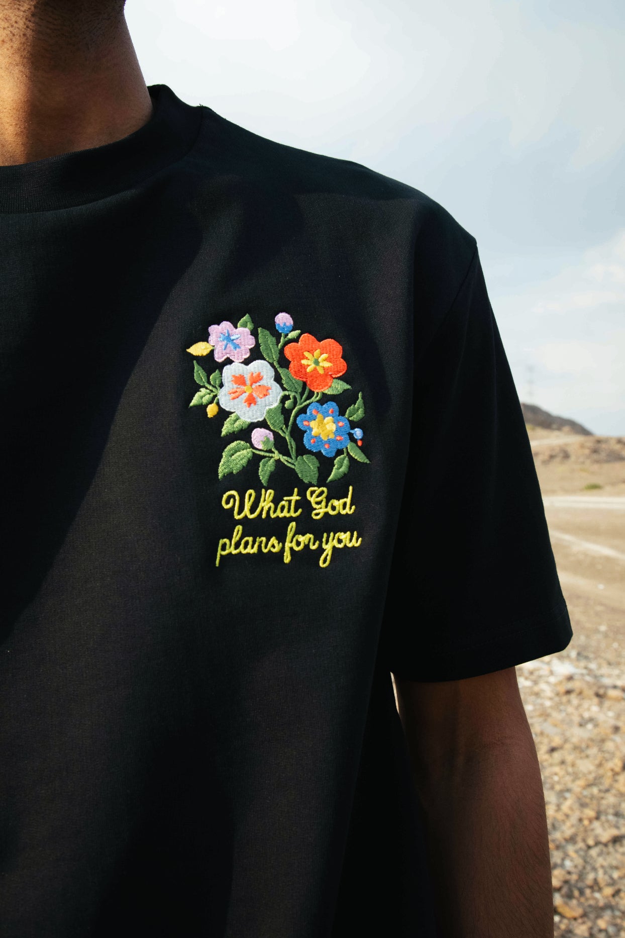 God's Plan Tee - Black