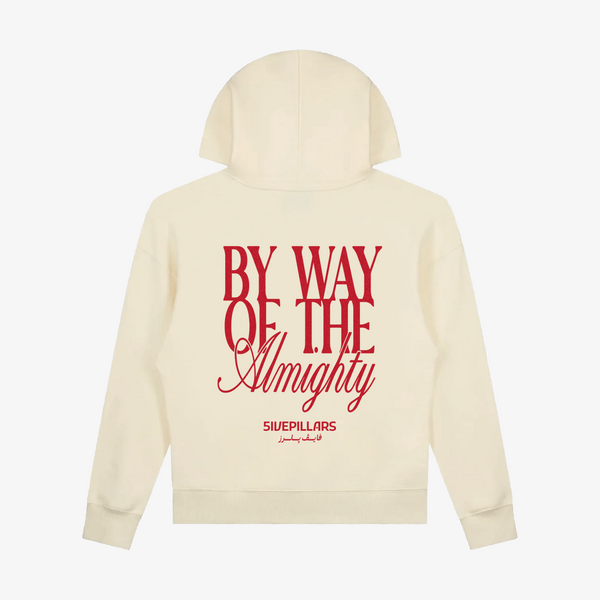 By Way Of The Almighty Hoodie - Cream