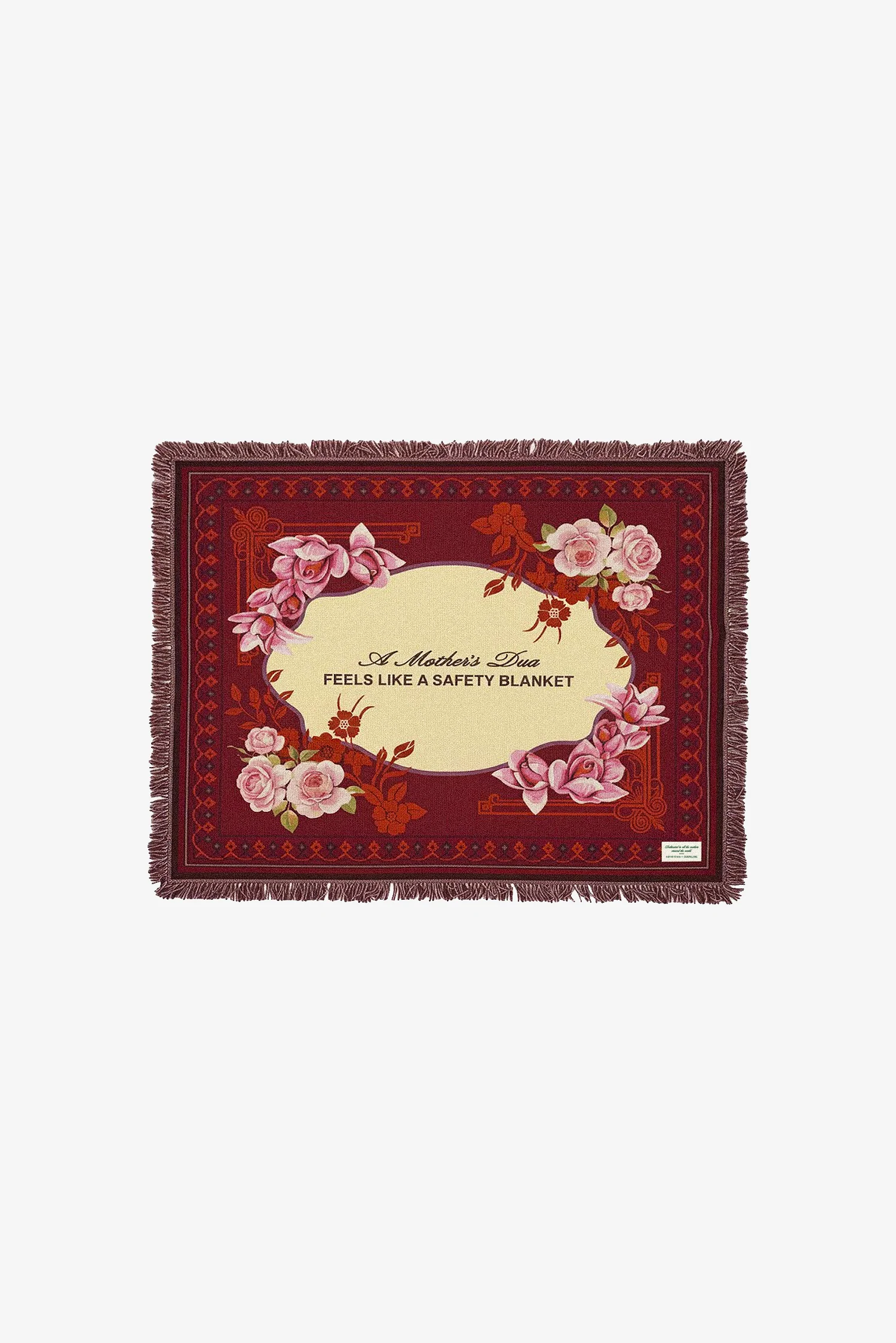 A Mother's Dua Large Throw - flat lay