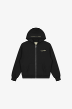 Hub (Love) Zip-Up Hoodie - Black