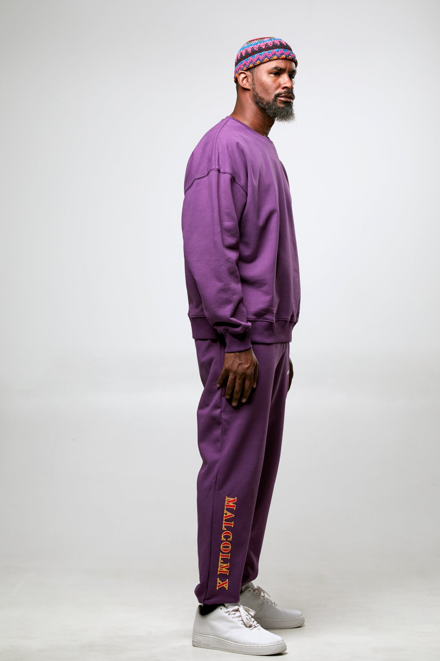 Brother Malcolm Crewneck - Purple