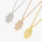 5ivepillars Hand Necklace - Gold