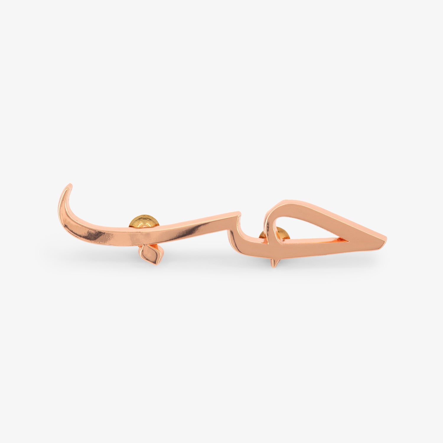 Oversized Hub Pin - Rose Gold